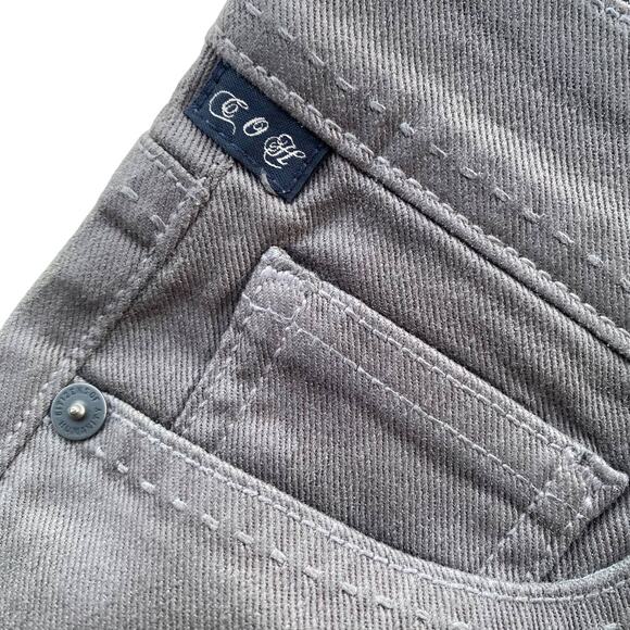 New Citizens Of Humanity Women Waxed Gray Jean Denim Micro Mini Skirt Size 30 - Picture 9 of 11